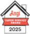 Angi Super Service Award 2025 - HomeBuild Roofing