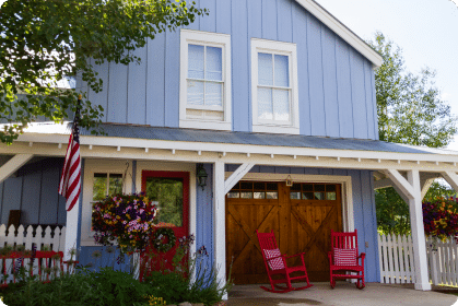 blue home window and exterior door installation chicago