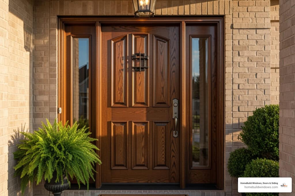 replace front door and sidelights