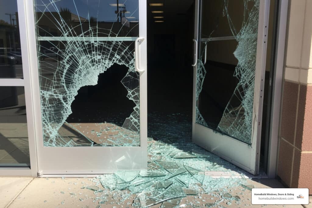 broken glass door replacement