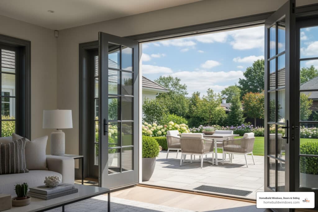 patio french door installation