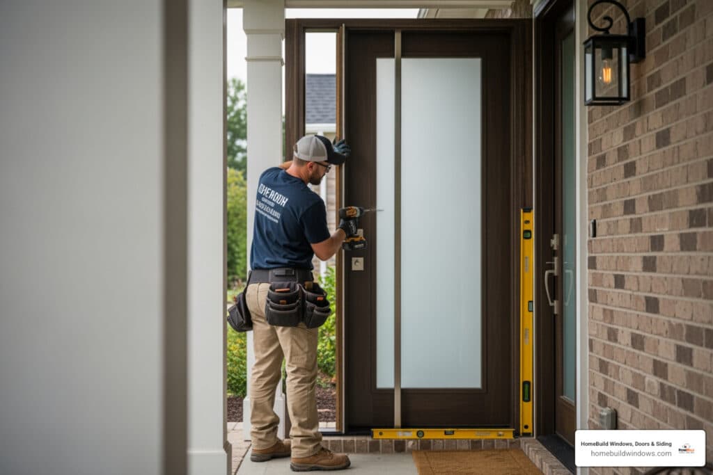 Door installation professionals