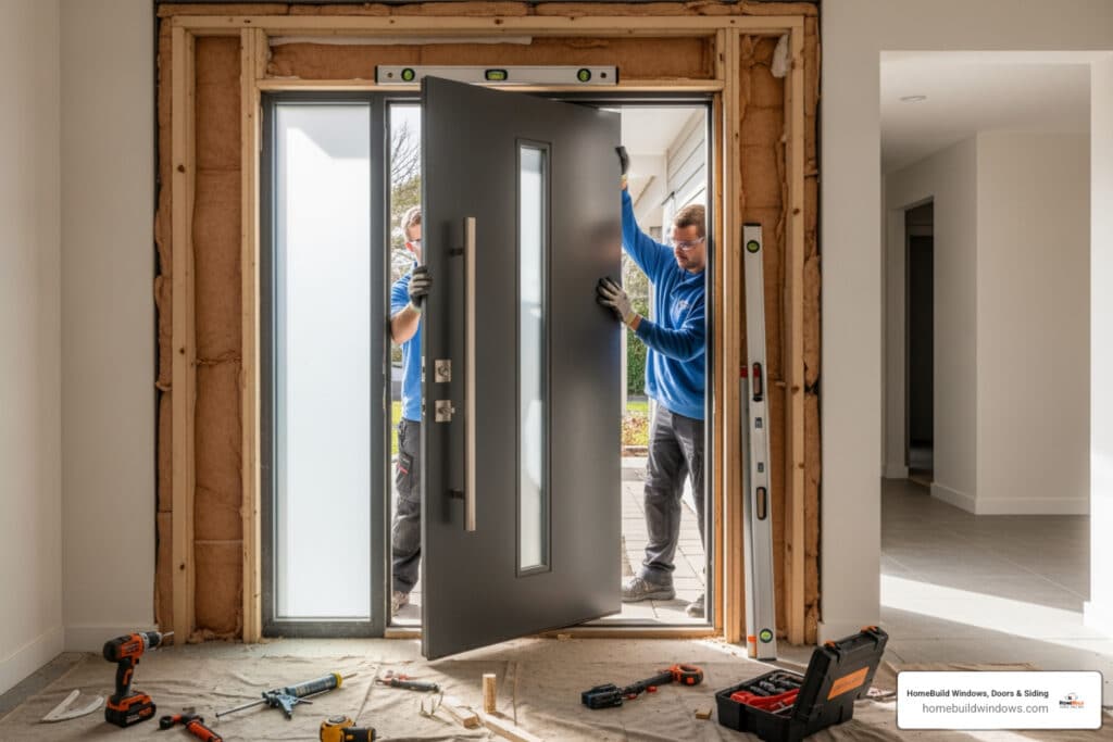 exterior door installation diagram