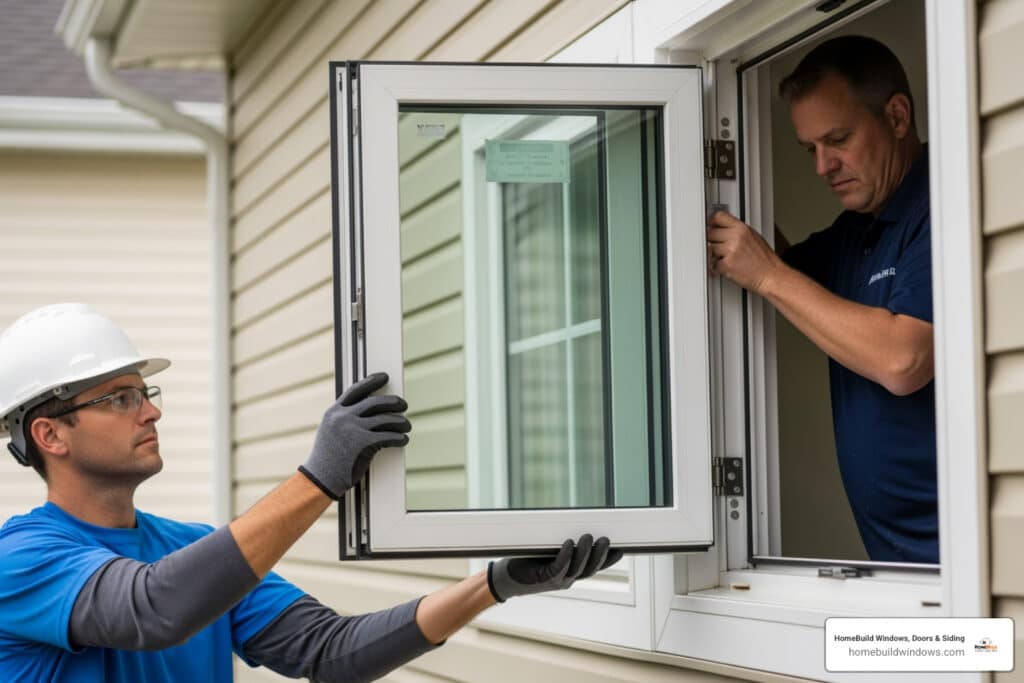 how to install window casement