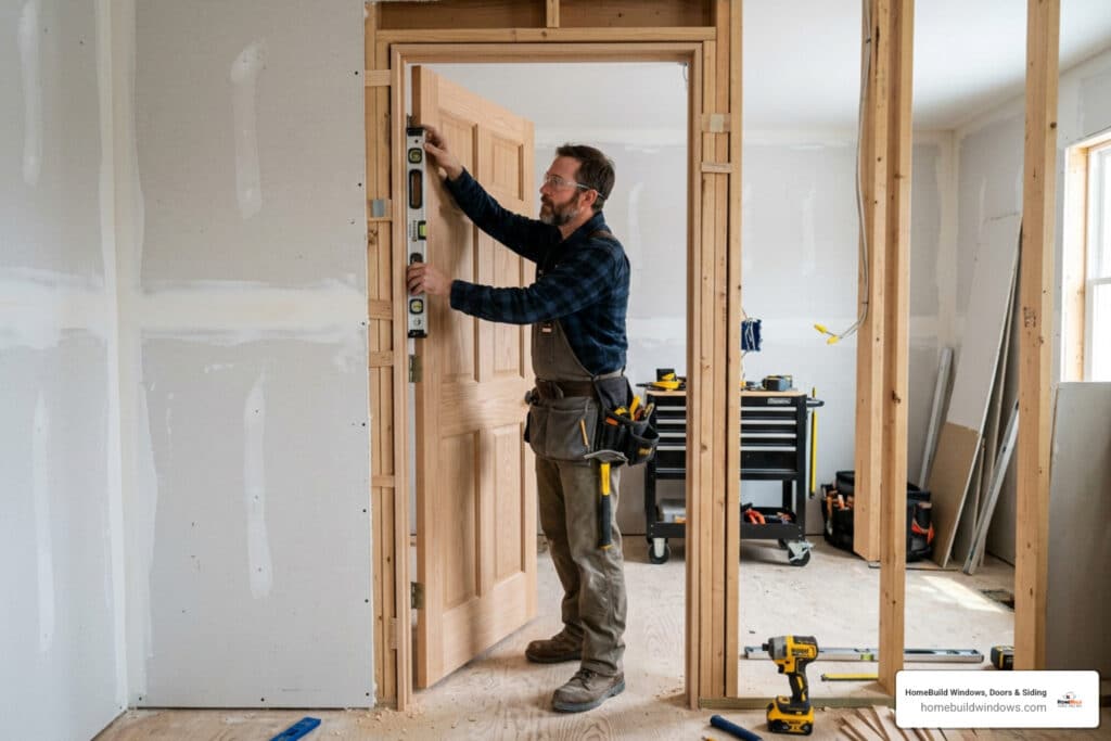 how to install a door where there is no door