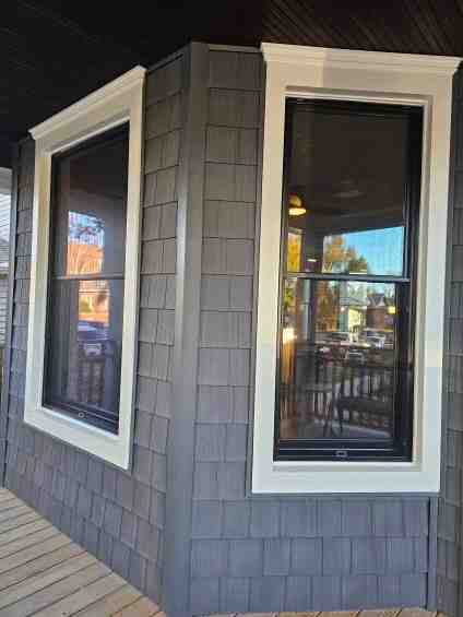 window sill flashing installation on a Chicago home rough opening - window sill flashing