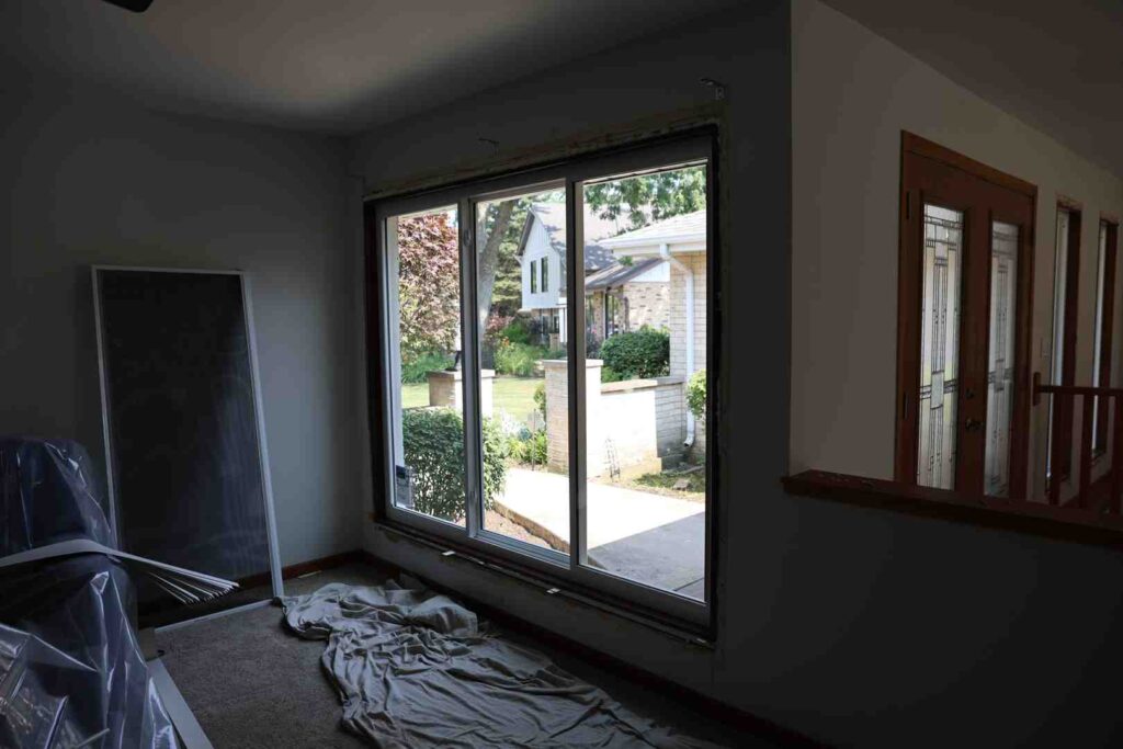 window to patio door conversion