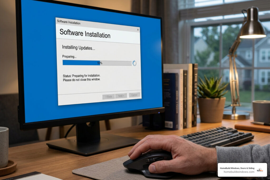 digital troubleshooting of frozen software installation setup screen