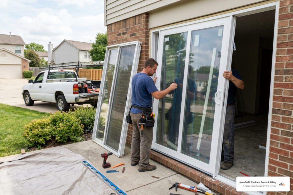 replacing patio door
