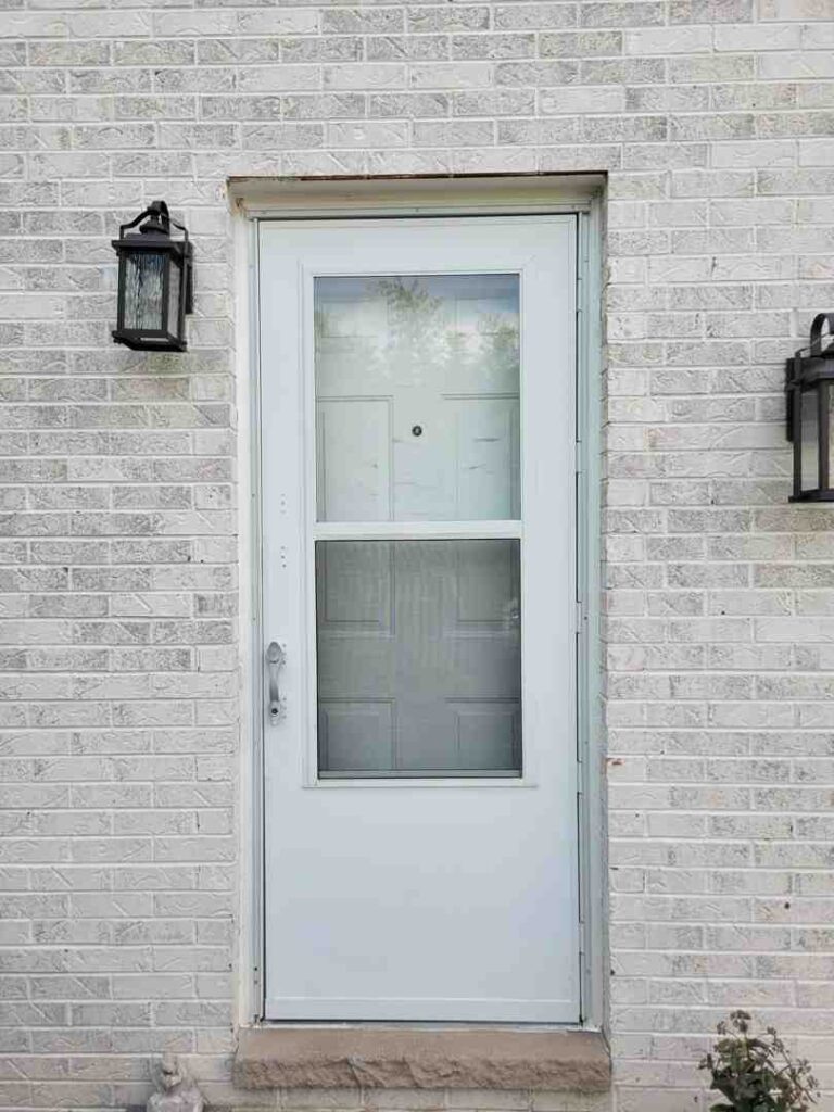 storm door installation