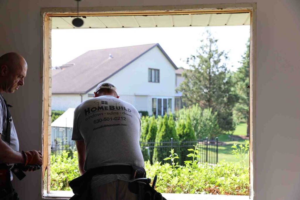 Composite windows installed in a home